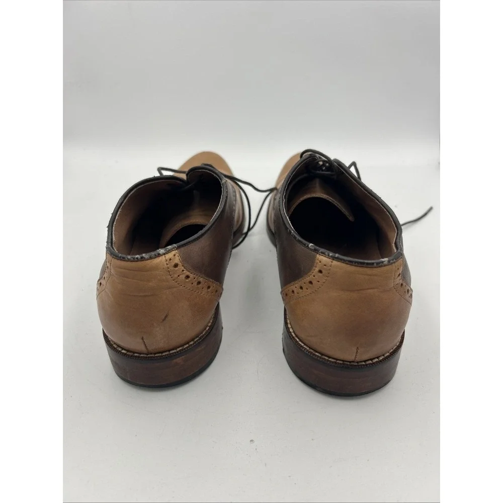 Men's Aston Grey Dress Shoes Oxford Sz 11 Very Good Condition